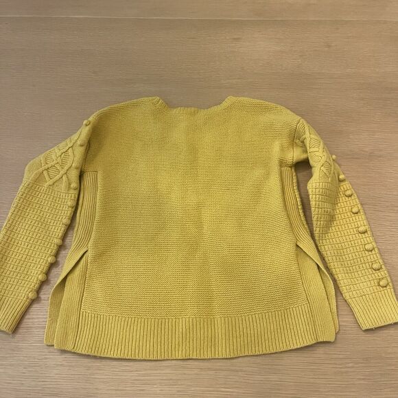 Women's Madewell Size XS Merino Wool Cable Knit Bobble Sweater - Picture 4 of 6